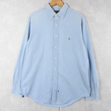 画像1: Ralph Lauren シャンブレーシャツ L (1)
