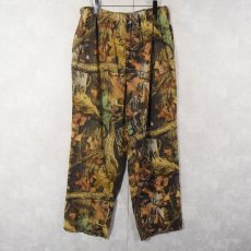 画像1: 90's WHITEWATER OUTDOORS USA製 リアルツリーカモ柄 メッシュイージーパンツ XL (1)