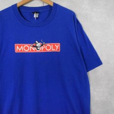 画像1: 2000's  MONOPOLY USA製 ボードゲームロゴプリントTシャツ XL (1)