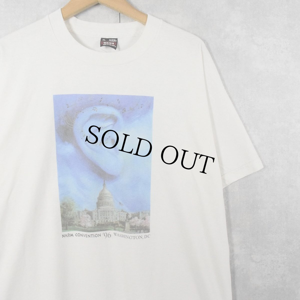 画像1: 90's USA製 "NARM CONVENTION '96 WASHINGTON,DC" プリントTシャツ XL (1)