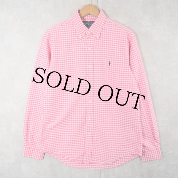 ラルフローレン リネン混シャツ チェック ピンク系 カスタムフィット L RALPH LAUREN｜クラシック フィット リネン シャツ | Rakuten Fashion