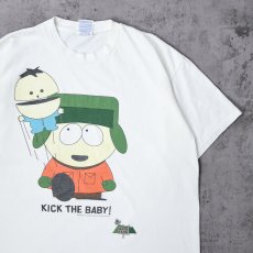 画像1: 90〜2000's SOUTH PARK "KICK THE BABY!" キャラクタープリントTシャツ XL (1)