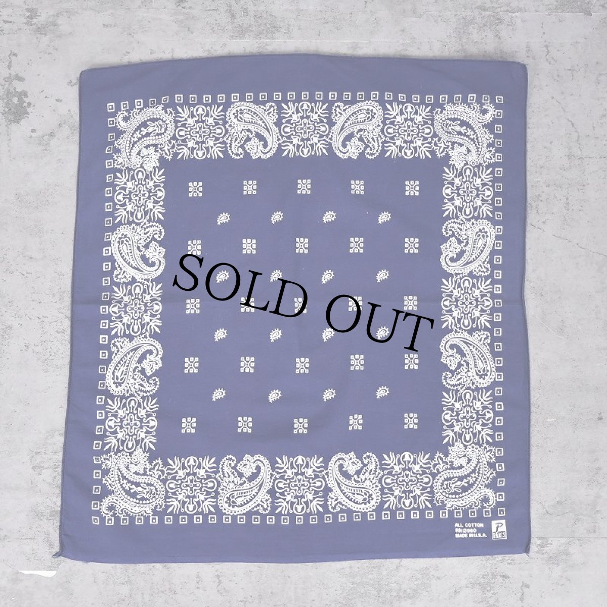 画像2: 70's PARIS ACCESSORIES,INC. USA製 バンダナ (2)