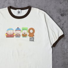 画像1: 2000's SOUTH PARK キャラクタープリントリンガーTシャツ 2X (1)