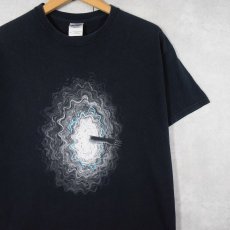 画像1: アートプリントTシャツ BLACK M (1)