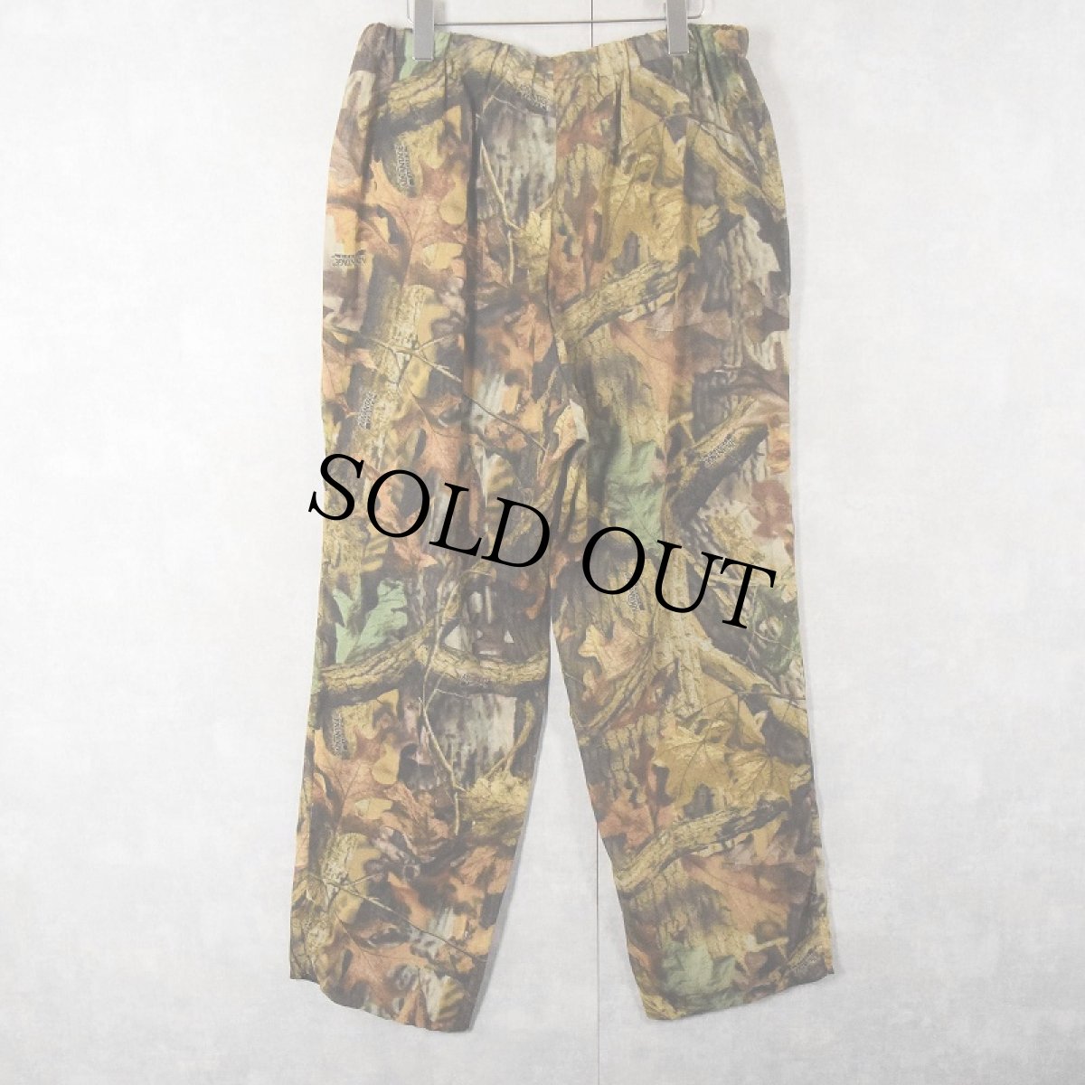 画像2: 90's WHITEWATER OUTDOORS USA製 リアルツリーカモ柄 メッシュイージーパンツ XL (2)