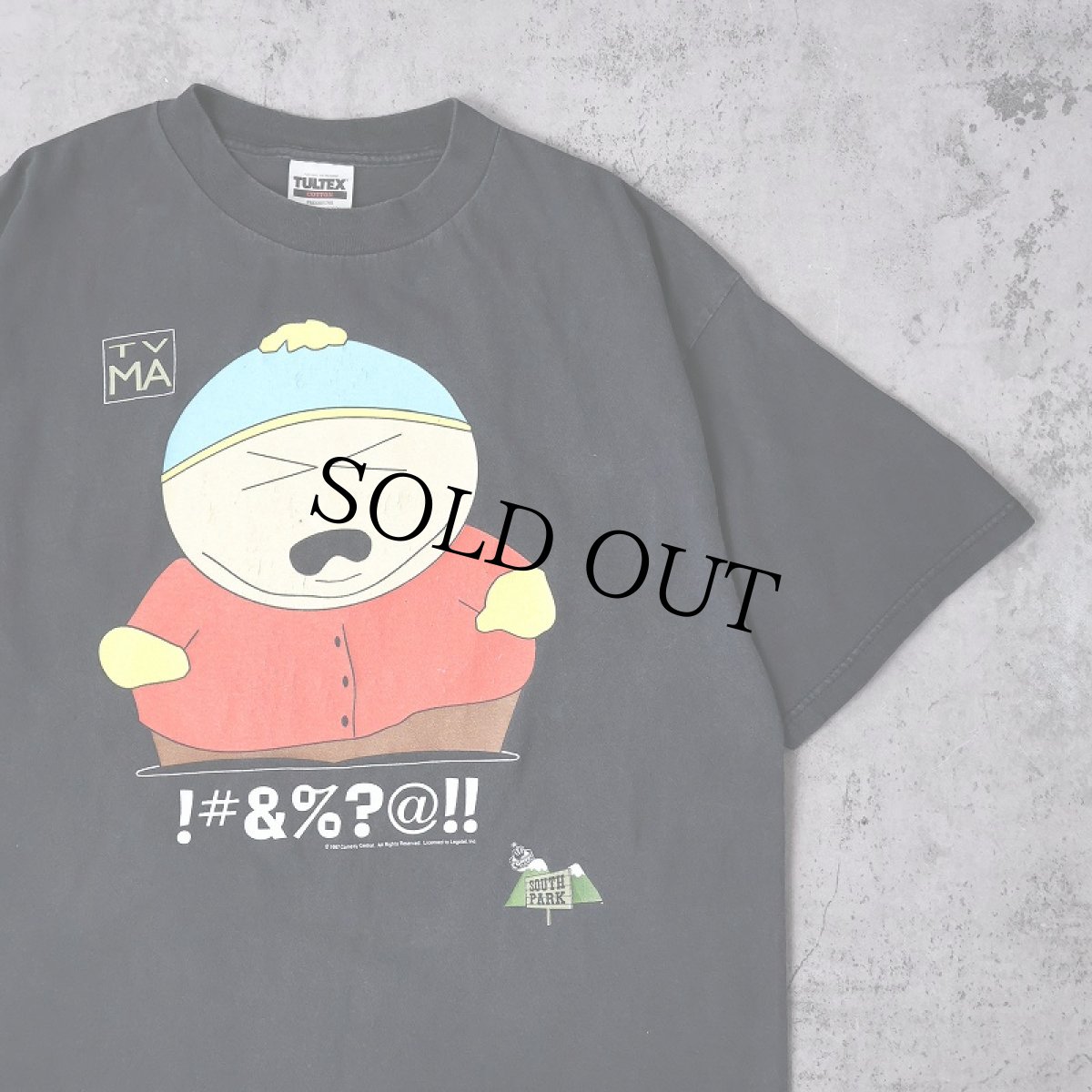 画像1: 90's SOUTH PARK キャラクタープリントTシャツ BLACK XL (1)