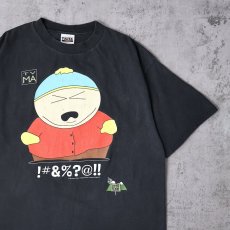 画像1: 90's SOUTH PARK キャラクタープリントTシャツ BLACK XL (1)