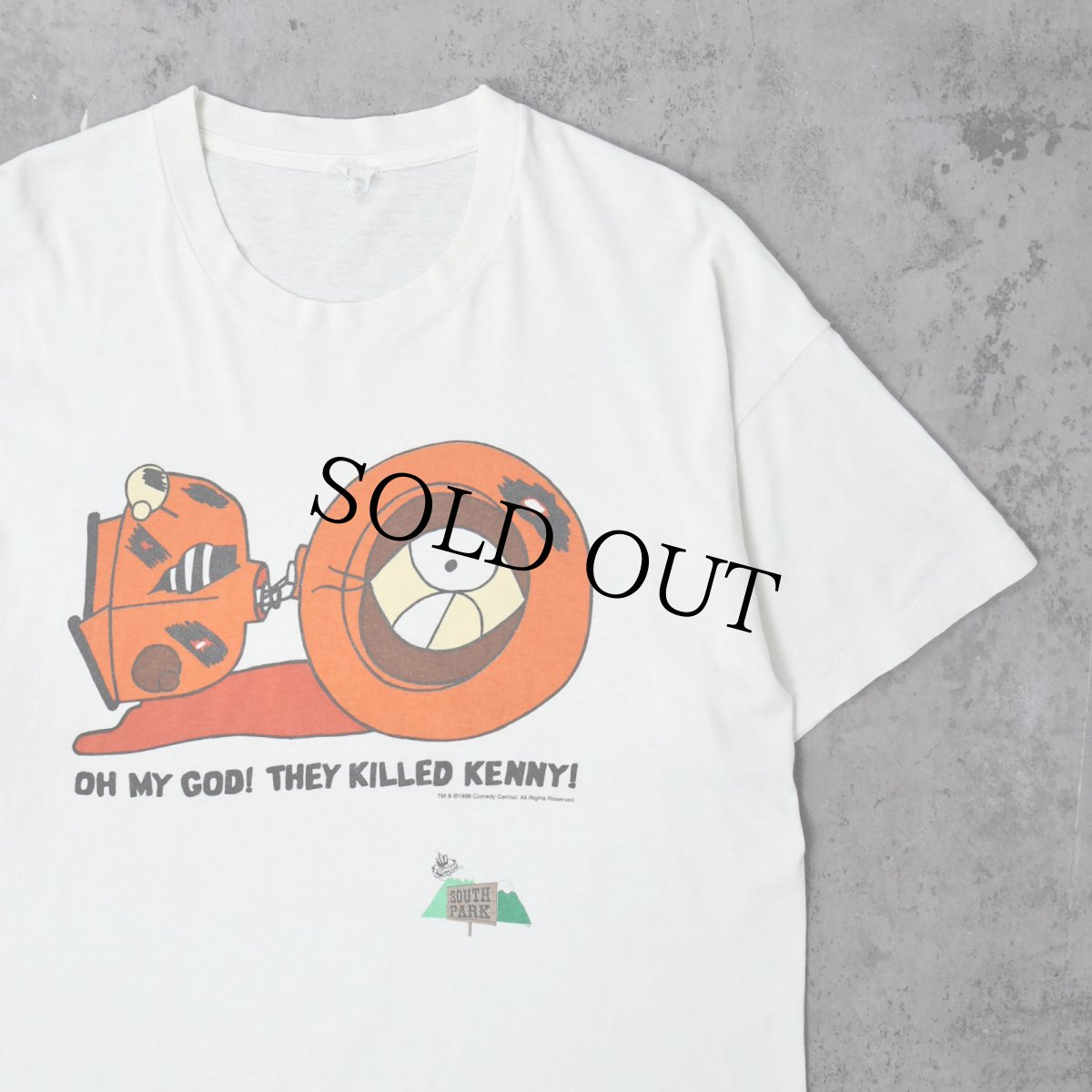 画像1: 90's SOUTH PARK "OH MY GOD! THEY KILLED KENNY!" キャラクタープリントTシャツ (1)