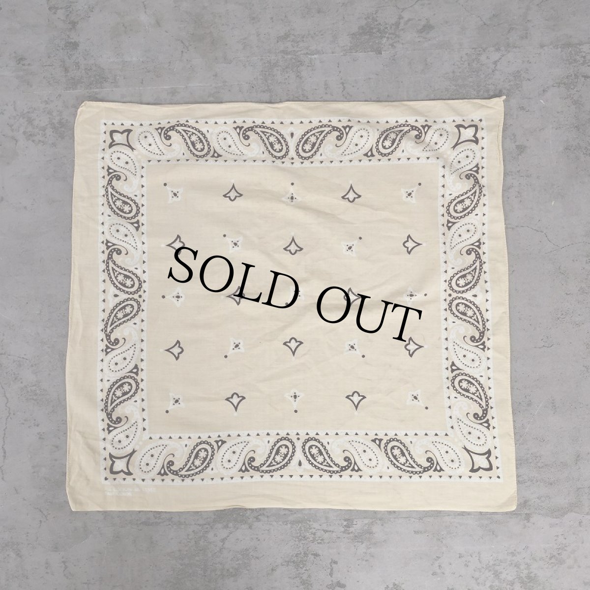 画像2: 60's FAST COLOR ペイズリー柄 バンダナ (2)