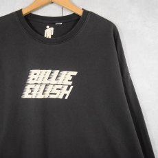 画像1: Billie Eilish ミュージシャンプリントロンT BLACK  (1)