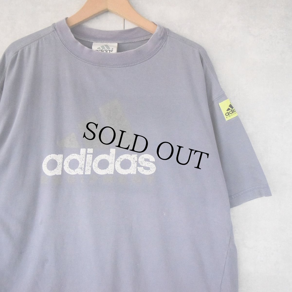画像1: 90's adidas EQUIPMENT ロゴプリントTシャツ L (1)