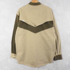 画像2: 80's〜 Gil Adam USA製 クレイジーパターン デザイン コットンウエスタンシャツ XXL (2)
