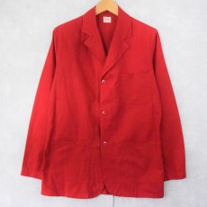 画像1: 60's NATIONAL LINEN SERVICE リネンワークジャケット SIZE34 (1)