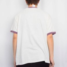 画像3: 80's RUSSELL ATHLETIC USA製 ”MICHIGAN STATE UNIVERSITY" カレッジプリントリンガーTシャツ XL (3)