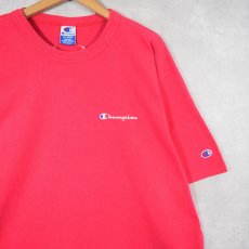 画像1: 80〜90's Champion USA製 青刺繍タグ ロゴプリントTシャツ XL (1)
