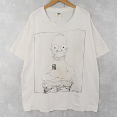 画像1: 90's THE SIMPSONS "Couch Potato" USA製 Calvin KleinパロディTシャツ XL (1)