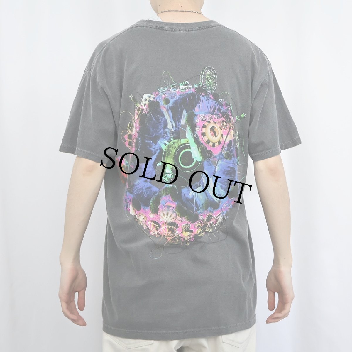 画像4: Travis Scott ”Cactus Jack×Fortnite” ロゴプリント ヒップホップTシャツ M (4)