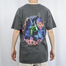 画像4: Travis Scott ”Cactus Jack×Fortnite” ロゴプリント ヒップホップTシャツ M (4)