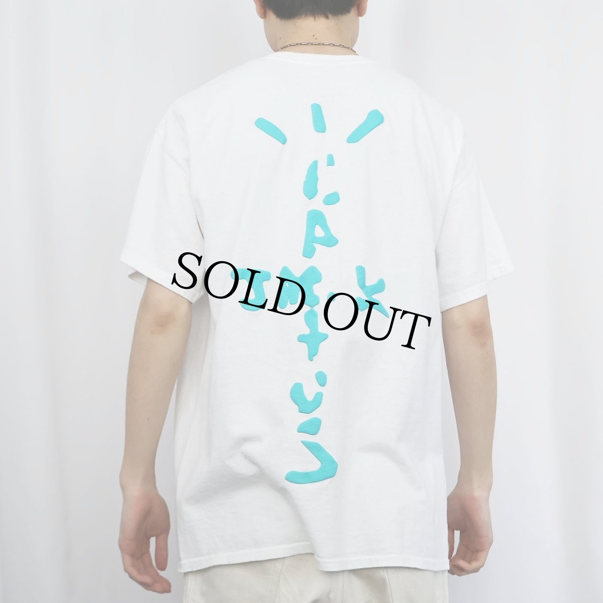 画像3: Travis Scott ”Cactus Jack×McDonald's” ロゴプリント ヒップホップTシャツ M (3)