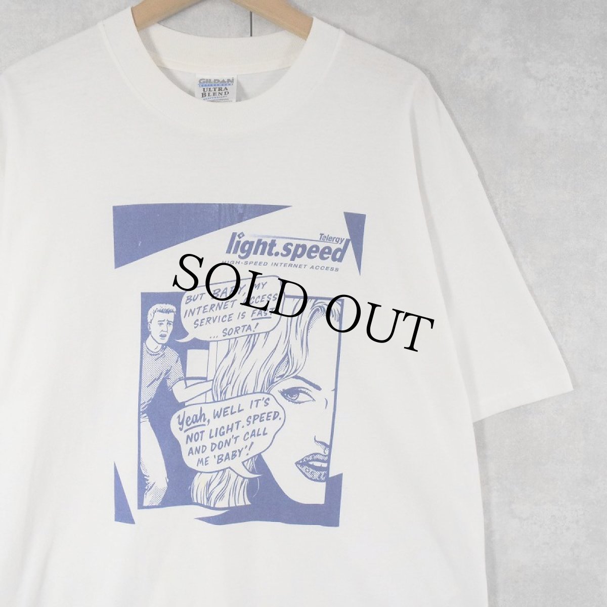 画像1: 2000's "Telergy" リキテン風 アートプリントTシャツ XL (1)