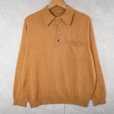 画像1: ニットポロシャツ (1)