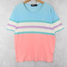 画像1: 90's POLO Ralph Lauren USA製 ボーダー柄 Tシャツ L (1)