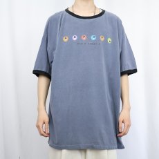 画像2: 90's BEN&JERRY'S USA製 企業プリントリンガーTシャツ XL (2)