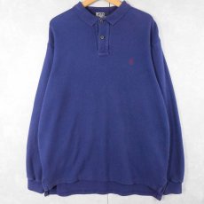 画像1: 90's POLO Ralph Lauren USA製 ポロシャツ NAVY L (1)