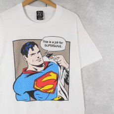 画像1: 90's SUPERMAN USA製 アメコミ キャラクタープリントＴシャツ L (1)