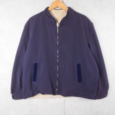 画像1: 70〜80's リーシブルジップジャケット NAVY (1)