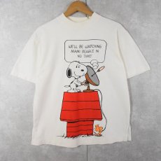 画像1: SNOOPY "WE'LL BE WATCHING..." キャラクタープリントTシャツ (1)
