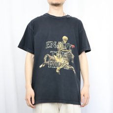 画像2: Travis Scott ASTRO WORLD "ENJOY THE RIDE" ヒップホップTシャツ BLACK M  (2)