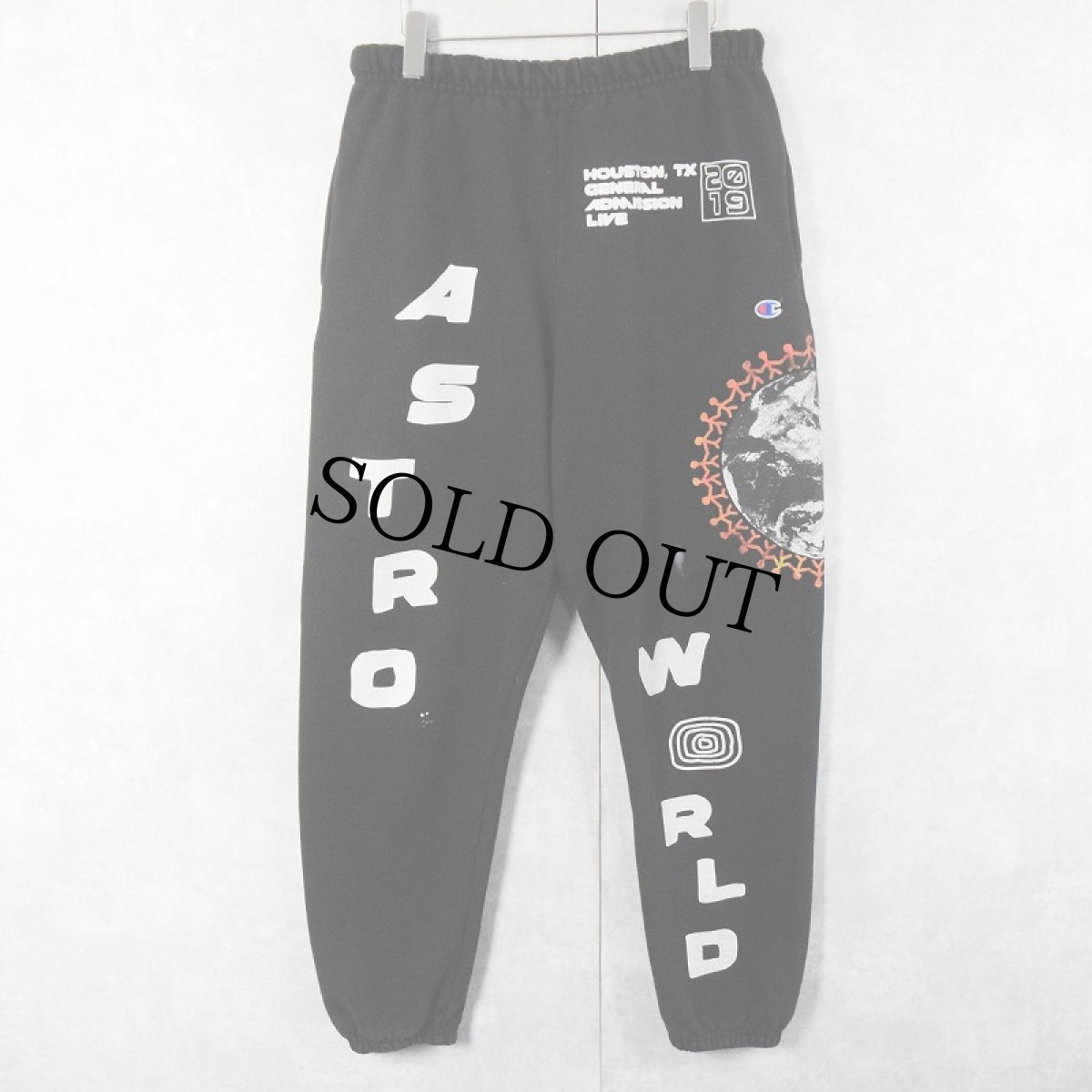 画像1: 2019 Champion×Travis Scott "ASTRO WORLD" ヒップホップツアースウェットパンツ  (1)