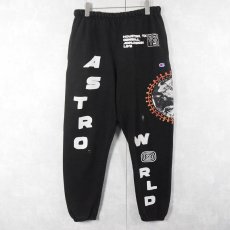 画像1: 2019 Champion×Travis Scott "ASTRO WORLD" ヒップホップツアースウェットパンツ  (1)