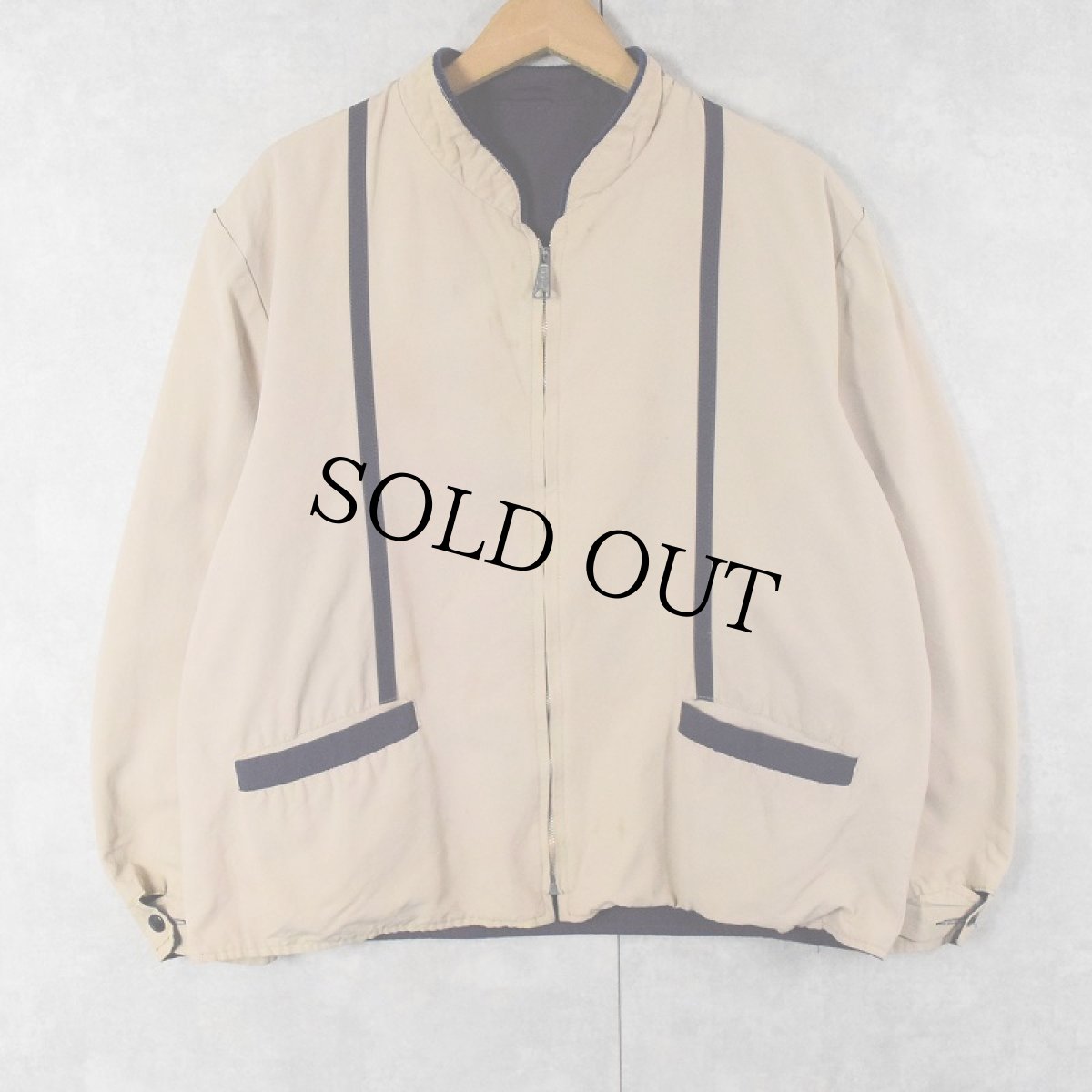 画像2: 70〜80's リーシブルジップジャケット NAVY (2)