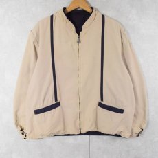 画像2: 70〜80's リーシブルジップジャケット NAVY (2)