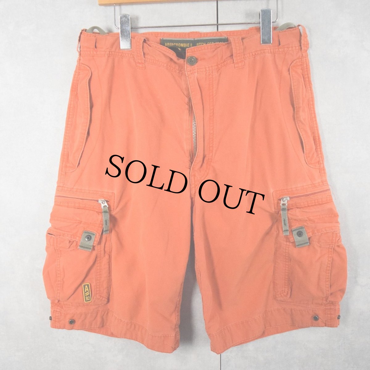 画像3: ABERCROMBIE&FITCH コットンカーゴショーツ W35 (3)