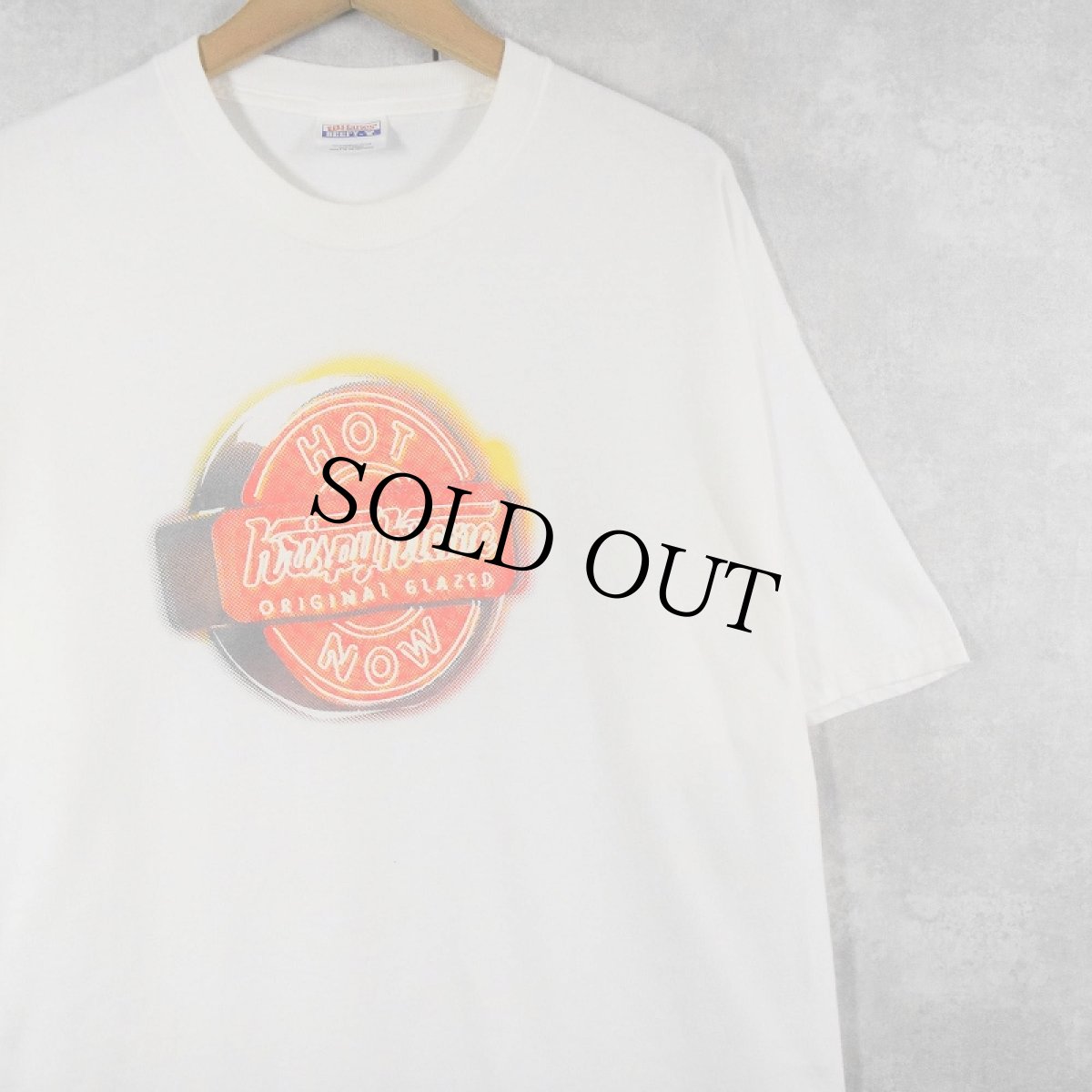 画像1: Krispy Kreme Doughnuts ドーナツショップ プリントTシャツ XL (1)