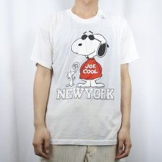 画像2: 80's〜 SNOOPY USA製 "JOE COOL" パロディキャラクタープリントTシャツ XL (2)