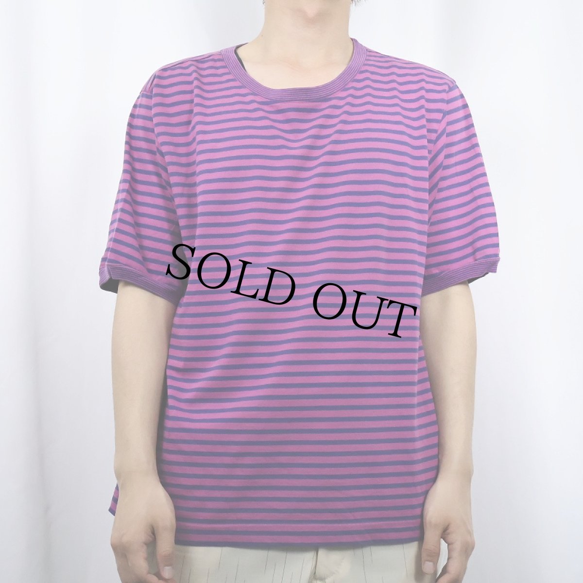 画像2: 90's GAP ボーダー柄Tシャツ L (2)