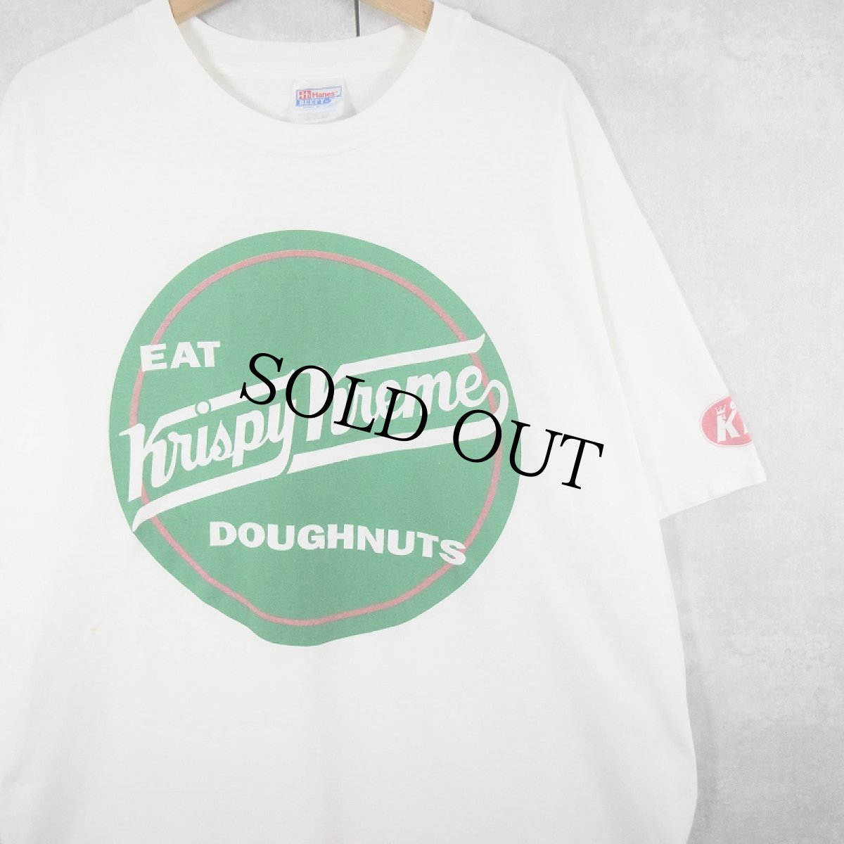 画像1: Krispy Kreme Doughnuts ドーナツショップ ロゴプリントTシャツ XL (1)