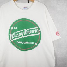 画像1: Krispy Kreme Doughnuts ドーナツショップ ロゴプリントTシャツ XL (1)