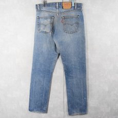 画像2: 80's Levi's 505 黒カン デニムパンツ W35 (2)