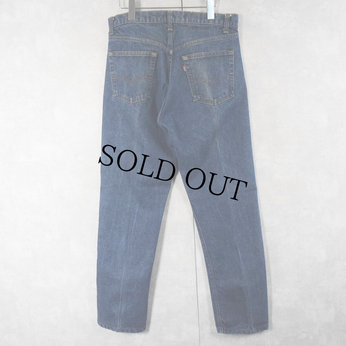 画像2: 80's Levi's 505 黒カン デニムパンツ W32 (2)