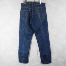 画像2: 80's Levi's 505 黒カン デニムパンツ W32 (2)