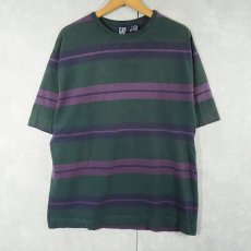 画像1: 90's GAP USA製 ボーダー柄Tシャツ L (1)