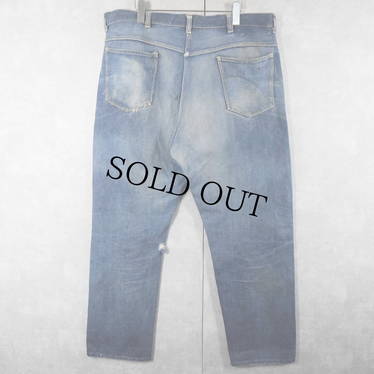 画像2: 60's UNKNOWN デニムパンツ W39 (2)