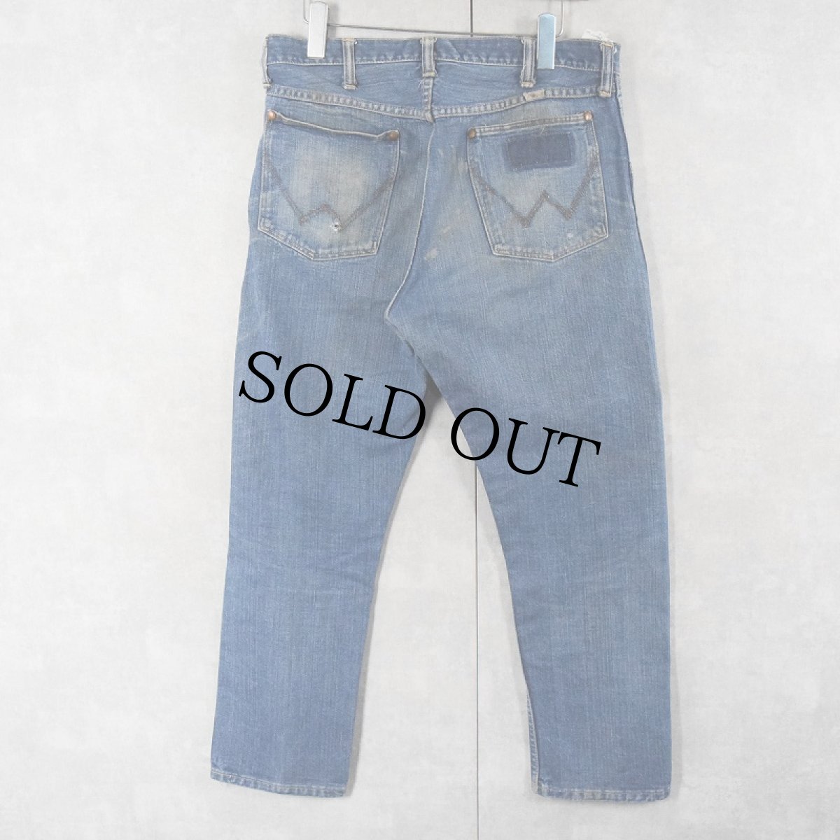 画像2: 70's Wrangler 12MWZ USA製 デニムパンツ W33 (2)