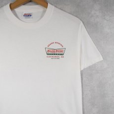 画像2: Krispy Kreme Doughnuts ドーナツショップ プリントTシャツ S (2)